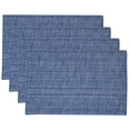 thumbnail image 1 of Juego de 4 unidades de la colección Sweet Home de Placemats, 100% algodón, color azul oscuro, 1 of 4
