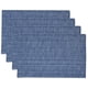 thumbnail image 1 of Juego de 4 unidades de la colección Sweet Home de Placemats, 100% algodón, color azul oscuro, 1 of 4