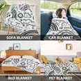 thumbnail image 2 of Yayeee Throw Blanket for Couch Soft Warm 50" x 60" Sofa Chair Bed Decoration, Rainbows, 2 of 7
