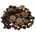 thumbnail image 2 of 100 Piezas Botones Elegante de Concha Madera Color Marrón Agujeros para Ropa de DIY Sunnimix Botones de cáscara de coco, 2 of 7