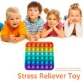 thumbnail image 3 of Square Rainbow Push Bubble Toys Antistress Sensory Reliver Stress Games Ehuebsd Para estrenar, 3 of 8