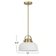 thumbnail image 2 of Robert Stevenson Lighting Arte - Industrial Metal 2-Tone Ceiling Light, White and Gold, 2 of 13