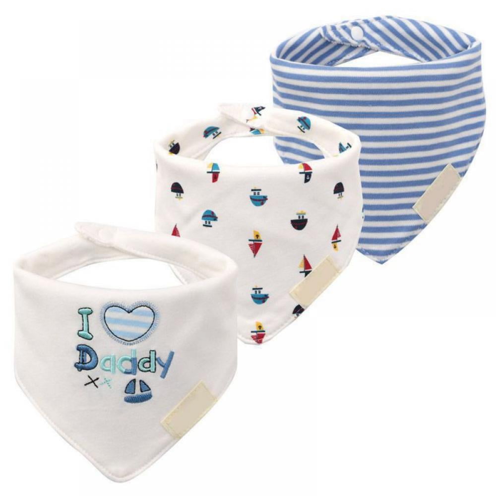 Baby Bandana Drool Bibs 3-Pack And Teething Toys 3-Pack Made With 100% Organic C 