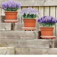 thumbnail image 5 of Xiao Hua Arbustos de lila de color morado oscuro, flores de primavera, plantas verdes y decoración del hogar (morado claro, 33 cm/13 pulgadas, 10 cabezas), 5 of 5