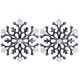 thumbnail image 2 of Isvgxsz Clearance 2pcs Large White Snowflakes Ornaments Big Plastic Glitter Snowflake for Winter Indoor Outdoor Christmas Tree Window Room Decorations Giant Craft Snowflakes, 2 of 6