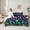 Purple Blue Black, variant on Manfei Cute Owl Rabbit 7-Piece Twin Bedding Sets,Rustic Flower Mushroom Bedding Comforter Set,Brown Black Green Sheet Sets For Girl Kids,Super Cozy Room Decor Reversible