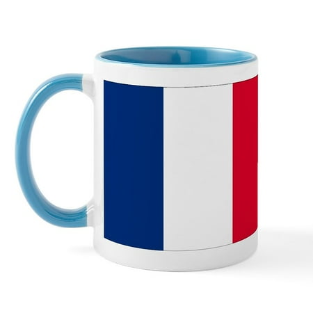 

CafePress - French Flag Mug - 11 oz Ceramic Mug - Novelty Coffee Tea Cup