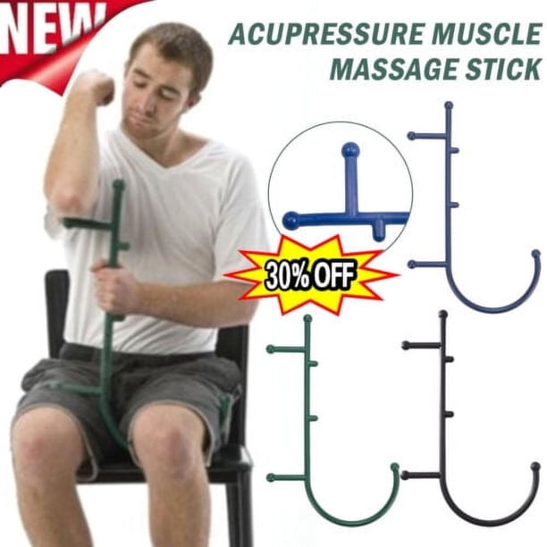 Masajeador manual de bastón terapéutico, herramienta para puntos gatillo musculares para TheraCane = NUEVO y mejor