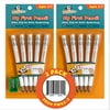 Channie's Easy to Hold Wooden Lead 2B Graphite Pre-Sharpened Pencils for Children with Pencil Sharpener, White, 2 Pack (10 Pencils)