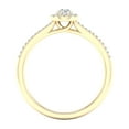 thumbnail image 3 of Imperial 1/4 Ct TDW Round Diamond Halo Engagement Ring in 10K Yellow Gold (H-I, I2), 3 of 4
