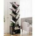 thumbnail image 2 of 6 Tier Tree Bookshelf, Small Bookcase with Storage Cabinet, Modern Tall Narrow Bookshelves Organizer, Floor Standing Book Shelf for Bedroom/Living Room/Home Office/Corner, 2 of 7