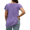 thumbnail image 2 of Plus Size Tee Shirts for Women Summer Casual Tees Short Sleeve Comfy Tops, 2 of 5