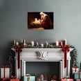 thumbnail image 5 of ZHONGYUTONG Nativity Canvas Wall Decor Christmas Wall Art Baby Jesus Birth of Jesus Picture Vintage Santa Claus Poster Print for Home Decor Framed (12" x 18"), 5 of 6