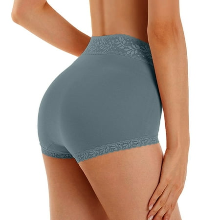 

Akiihool Underwear Women Women s Cotton High Leg Brief Underwear Available in Plus Size (Navy L)