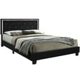 thumbnail image 1 of Better Home Products Monica Velvet Upholstered King Platform Bed in Black, 1 of 7