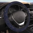 thumbnail image 5 of Salouo Navy Dark Blue Print Elastic Car Steering Wheel Cover - 15'' Non-Slip Car Wheel Cover Protector - Universal Car Accessory for Diverse Cars, 5 of 6