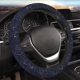 thumbnail image 5 of Balery Navy Dark Blue Fundas elásticas antideslizantes para volante, funda protectora universal para hombre y mujer, 15 pulgadas, accesorios para coche., 5 of 6