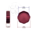 thumbnail image 2 of 52mm CNC Reservoir Cap Red For Yamaha YZF R1 04-14 R6 Lid Fluid Brake Clutch, 2 of 2