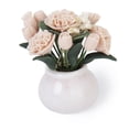 thumbnail image 4 of Planta de Flor de clavel perfecl con Florero de Cerámica Rosa Claro para Decoración de Casa de muñecas 1:12, 4 of 7