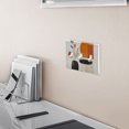 thumbnail image 5 of Yayeee Toggle Light Switch Wall Plate 2-Gang 4.56"x4.48" Decorative Outlet Cover, White Abstract Shapes, 5 of 7