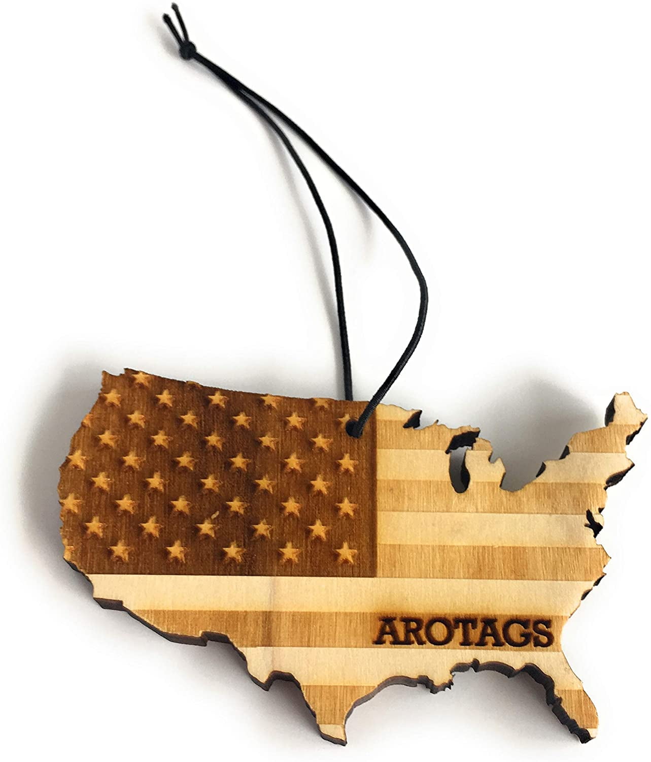 Arotags Florida Patriot Wooden Car Air Freshener Long Lasting 並行輸入品 Florida Patriot - Rescentable Air Freshener - Arotags