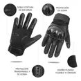 thumbnail image 4 of Guantes Tácticos De Moto Guantelete Para Pantallas Táctiles, 4 of 8