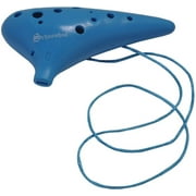 Schoenhut Blue Ocarina Wind Instrument - 12 Hole Plastic Ocarina for All - Stringed Pianos Incorporate Perfect Pitch - Includes Lanyard for Lightweight and Portable Design
