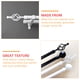 thumbnail image 2 of 2 unids Roman Rod Fin Fashion Cortina Rod Cabeza decorativa Cortina Delicada Cortina Enchufe, 2 of 5
