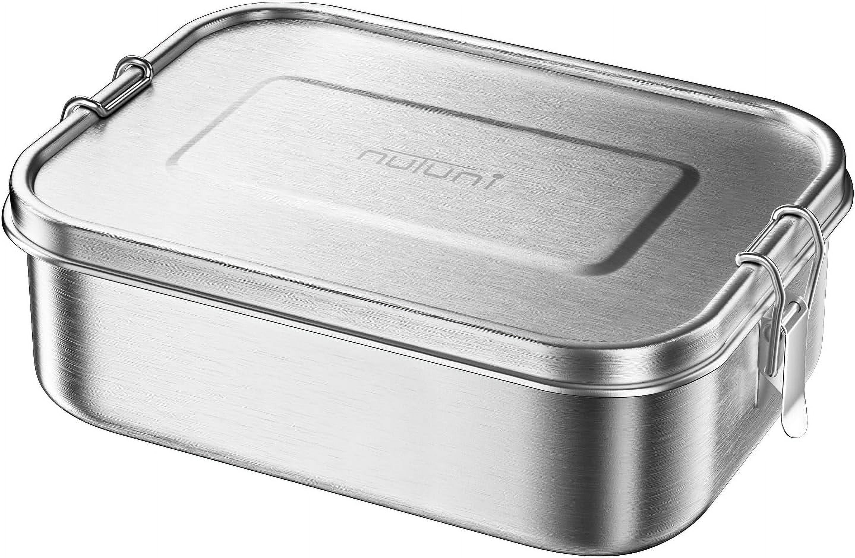 40oz Lunch Box, 1200ml Stainless Steel Lunch Containers, Metal Bento Box, Leakproof Food Storage Box for Travel, Work