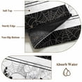 thumbnail image 6 of Round Rugs 5Ft, Halloween Round Area Rug Washable Indoor Throw Carpet, Black Purple Skull Roses Horror Flower Soft Non Slip Circle Rug for Cabinet Bathroom Home Decor Aesthetic, 6 of 8