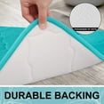 thumbnail image 5 of Buganda Memory Foam Bathroom Rugs, Ultra Soft and Absorbent Bath Mat, Thick Bath Rug for Bathroom Floor, 36x24, Teal, 5 of 10