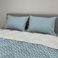 thumbnail image 2 of Abstract Comforter & Sham Bedding Set, Geometric Bicolor Polygonal Shapes Illustration Modern Piece, 3 pcs Duvet Set Microfiber Filling Quilt, 5 Sizes, Pale Blue and Blue Grey, by Ambesonne, 2 of 4