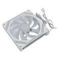 thumbnail image 1 of CPU Cooling Fan, 4 Pin Power Connector, 140 X 140 X 25mm PC Cooling Fan with Synchronized Light, DC 5V 0.5A Replacement Fit for Heat Sink, 1 of 7