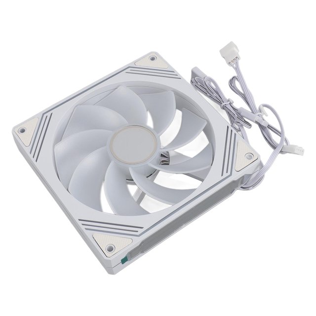 CPU Cooling Fan, 4 Pin Power Connector, 140 X 140 X 25mm PC Cooling Fan with Synchronized Light, DC 5V 0.5A Replacement Fit for Heat Sink