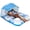 Inflatable Pool Floats Adult with Canopy, variant on 2-Person Inflatable Pool Floats Adults, 2-in-1 Floating Lounger with UPF 50+ Canopy, Backrest, Cup Holders & Cooler, Heavy Duty Rip Resistant PVC, 2 Air Chambers 330lbs for Pool Beach River Lake