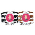 thumbnail image 1 of Shudder Tremble Alm Hand Tension Strain Bracelet Hand Strap Leather Rope Wristband Double Set, 1 of 3