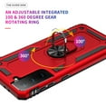 thumbnail image 5 of TechCircle Samsung Galaxy S21 Case, Ring Holder Kickstand Magnetic Hybrid Rugged Shockproof Cover, Red, 5 of 7