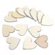 thumbnail image 1 of 100 Uds. Recortes de corazón de madera de 5cm, rodajas de corazón de madera, piezas de árbol de madera, decoración en blanco, manualidades Diy -ayane, 1 of 2