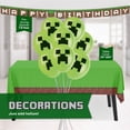 thumbnail image 4 of Kit de decoración para fiesta de cumpleaños de Minecraft para 16 personas, 4 of 6