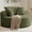 Corduroy-green, variant on 55'' Oversized Round Lounge Chair Indoor, Corduroy Upholstered Large Lounge Chaise, Cloud Soft Circle Sofa Bed for Reading,Living Room,Bedroom,No Assembly Required,Black