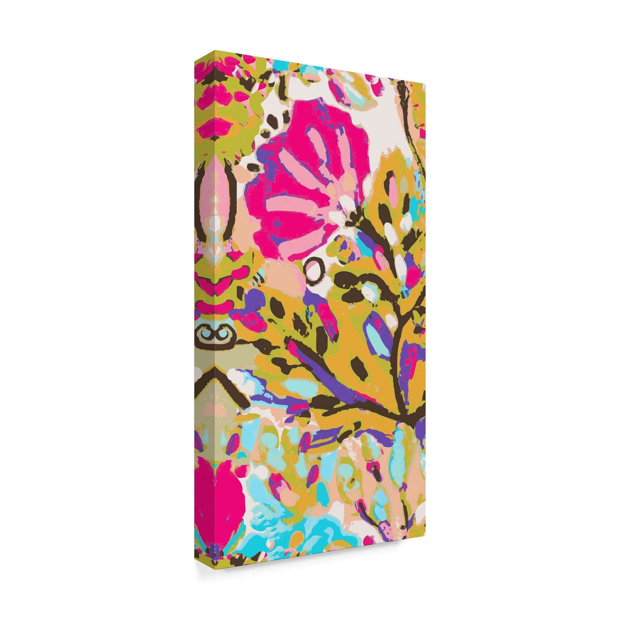 Trademark Fine Art 'Pink Boho Floral I' Canvas Art by Karen Fields
