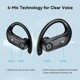 thumbnail image 2 of Auriculares inalámbricos occiam K23 130H Playback con 4 micrófonos HD Call IP7, 2 of 6