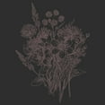 thumbnail image 2 of Women's Lost Gods Floral Doodles  Racerback Tank Top Black Heather Medium, 2 of 4