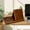 Brown, variant on Abbraccia Triangle Book Holder Book Stand Simple Design Mini Bookshelf Triangle Bookshelf, Book Rest ,for Library Table Office Reading Wood Color