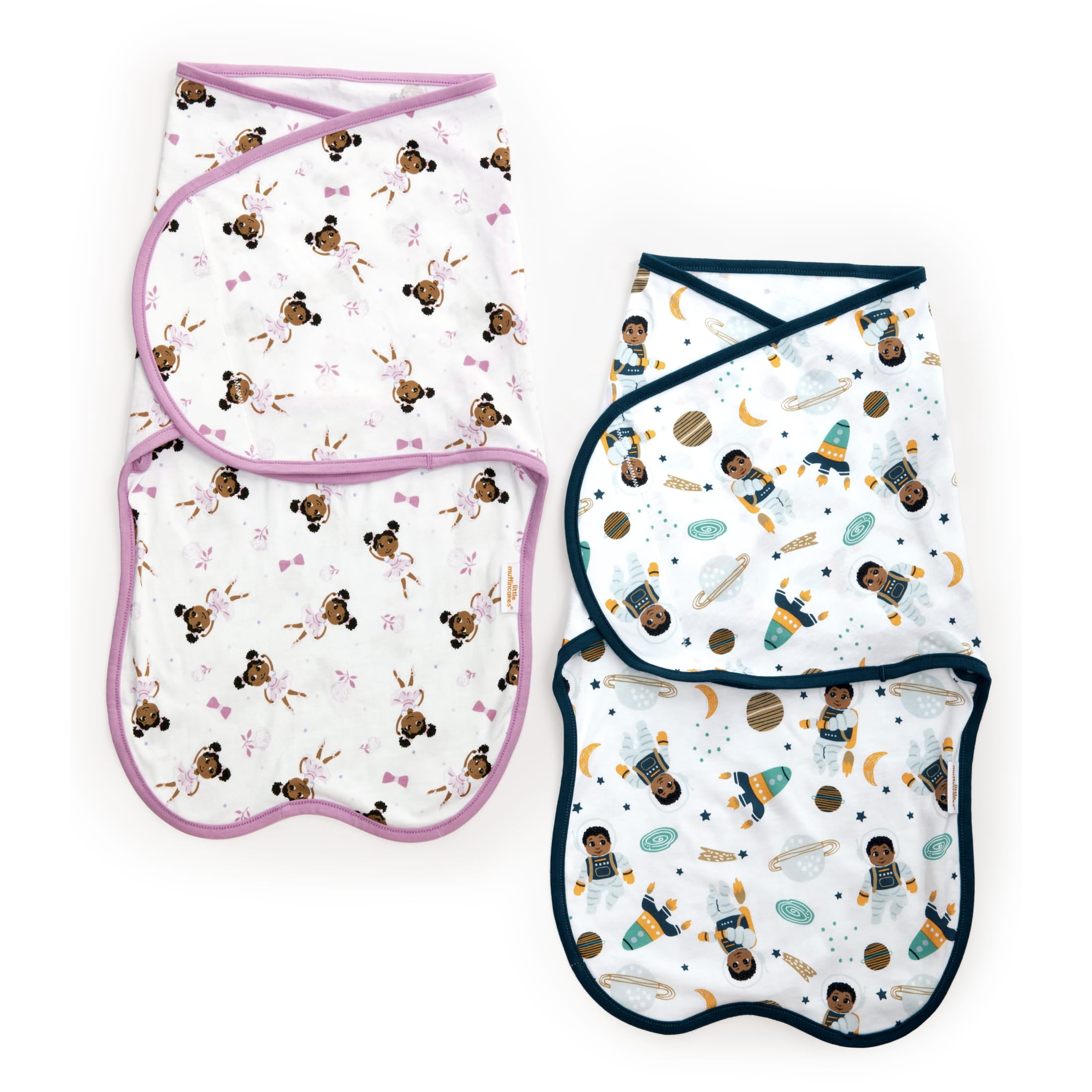 Little Muffincakes Boutique Infant Swaddle Blanket 100% Cotton Pink Ballerina (Zhara) Unisex