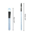thumbnail image 2 of Unique Bargains 12 Pcs Bucket Makeup Brush Set for Bathroom Blue Plastic Handle Nylon Hair, 2 of 5