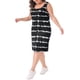 thumbnail image 4 of Vestidos de verano sin mangas de tie dye de talla grande Agnes Orinda para mujeres, vestido casual suelto tipo camiseta de playa 4X negro, 4 of 6
