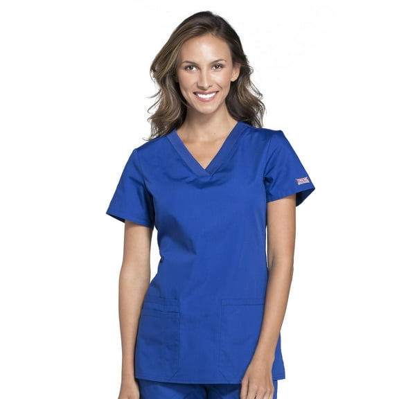Cherokee Workwear Originals Women's Scrubs V-Neck Top with 3 Pockets - WW645