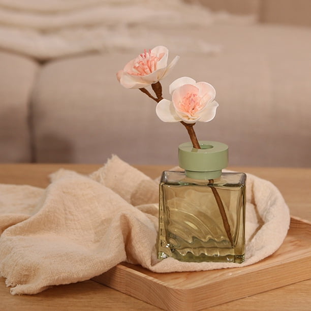 Flores Difusoras de Aromaterapia sin Llama | Cañas de flores secas artificiales hechas a mano | Adorno aromático de larga duración | Ramas de simulación de plástico | Decoración del hogar | Paquete