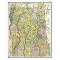 thumbnail image 2 of Johnson 15x18 Gold Ornate Wood Framed with Double Matting Museum Art Print Titled - New Hampshire, Vermont - Johnson 1888, 2 of 4